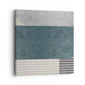 Bild auf Leinwand - Leinwandbild - Komposition auf der Ebene - 40x40 cm