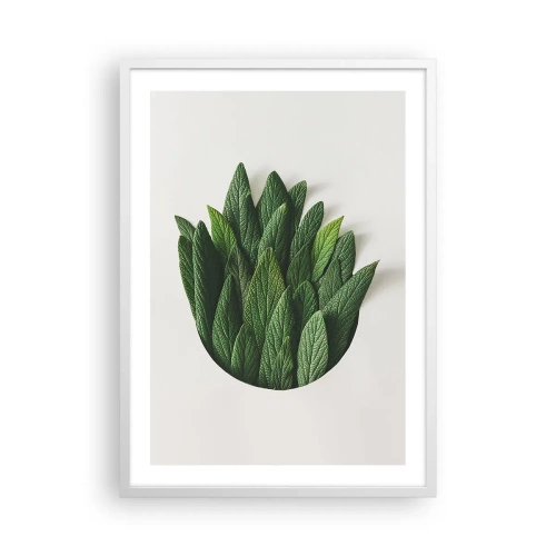 Poster in einem weißen Rahmen - Ungebremste Neugier - 50x70 cm