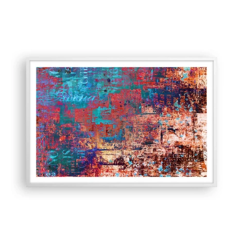 Poster in einem weißen Rahmen - Erinnerung und Vergessen - 91x61 cm