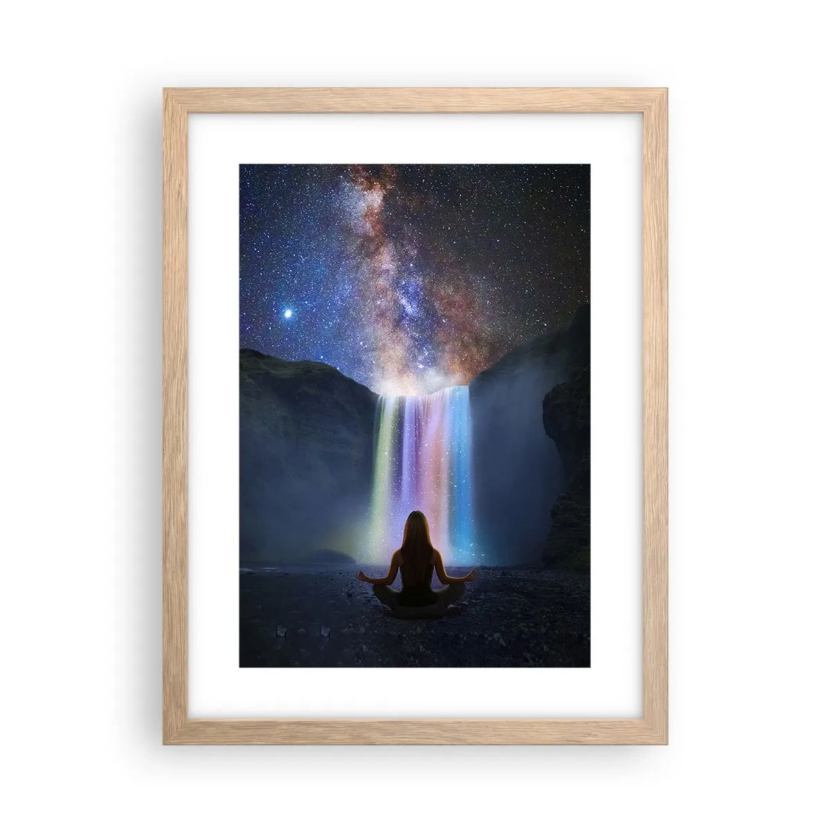 Poster in einem Rahmen aus heller Eiche - Absolute Harmonie - 30x40 cm