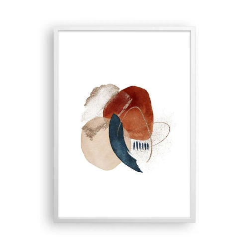 Poster in einem weißen Rahmen - Ovale Komposition - 50x70 cm