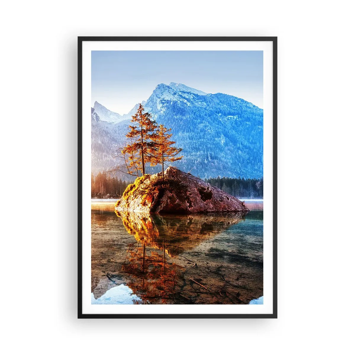 Poster in einem schwarzem Rahmen - Natur in neuem Licht - 70x100 cm