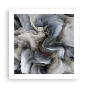 Poster - Stein und Blume - 50x50 cm