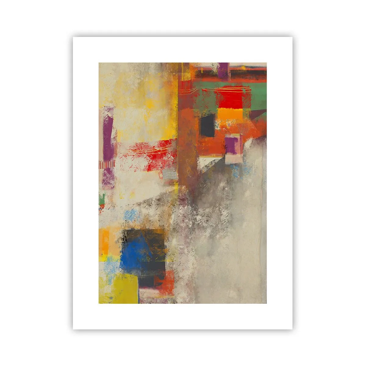 Poster - Geometrie der Farben - 30x40 cm