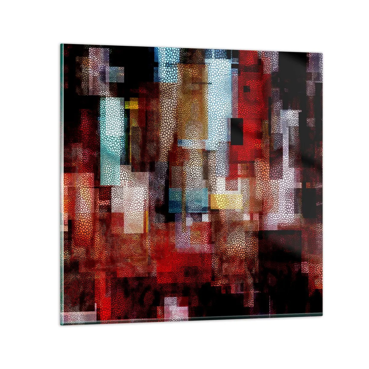 Glasbild - Bild auf glas - Verwirrung mit Verwirrung - 70x70 cm