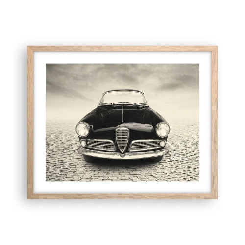 Poster in einem Rahmen aus heller Eiche - Man muss mich einfach lieben - 50x40 cm