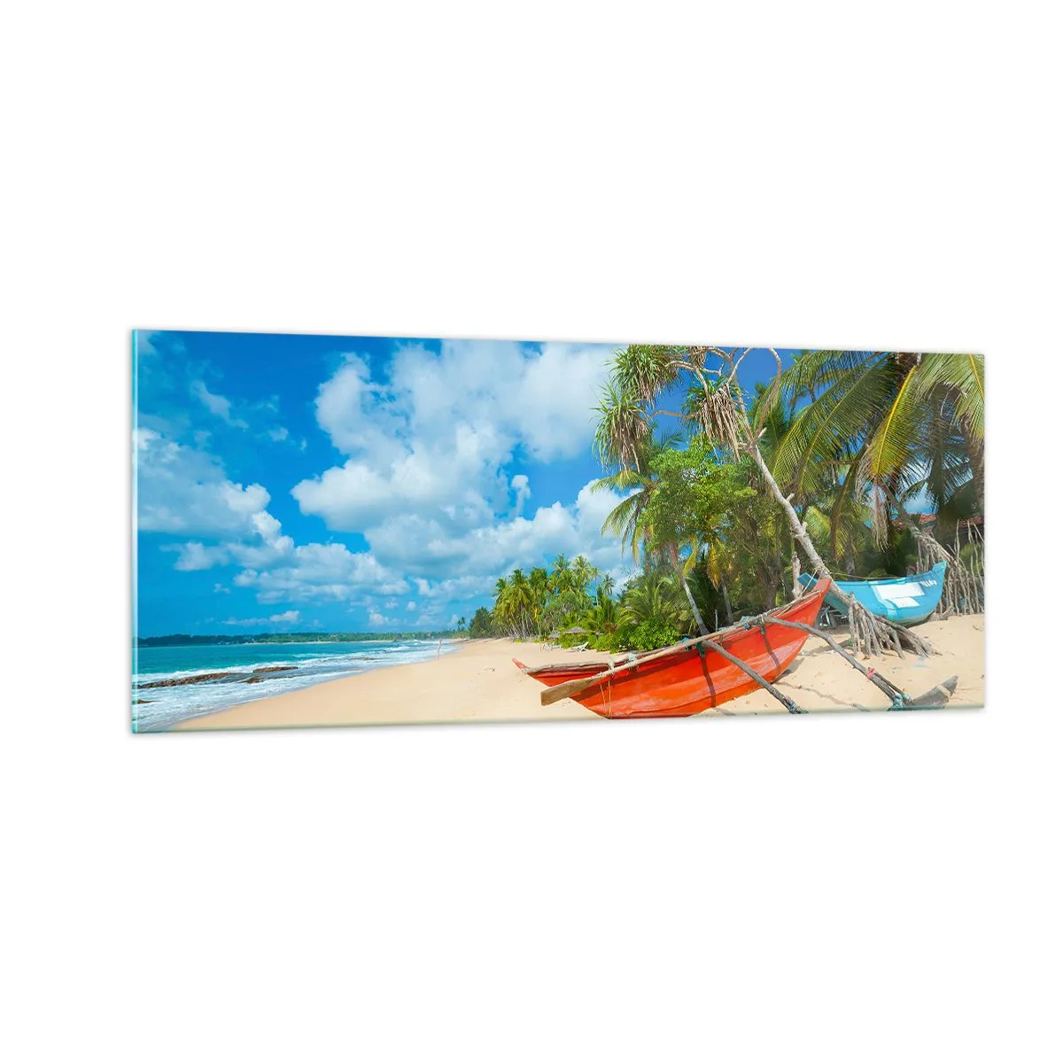 Glasbild - Bild auf glas - Der Charme der Tropen - 100x40 cm