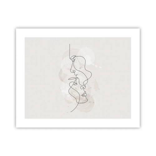 Poster - Verstrickt in eine Umarmung - 50x40 cm