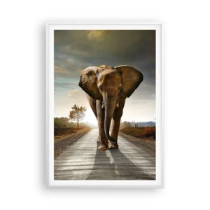 Poster in einem weißen Rahmen - Und schon gar nicht in einem Porzellanlager - 70x100 cm