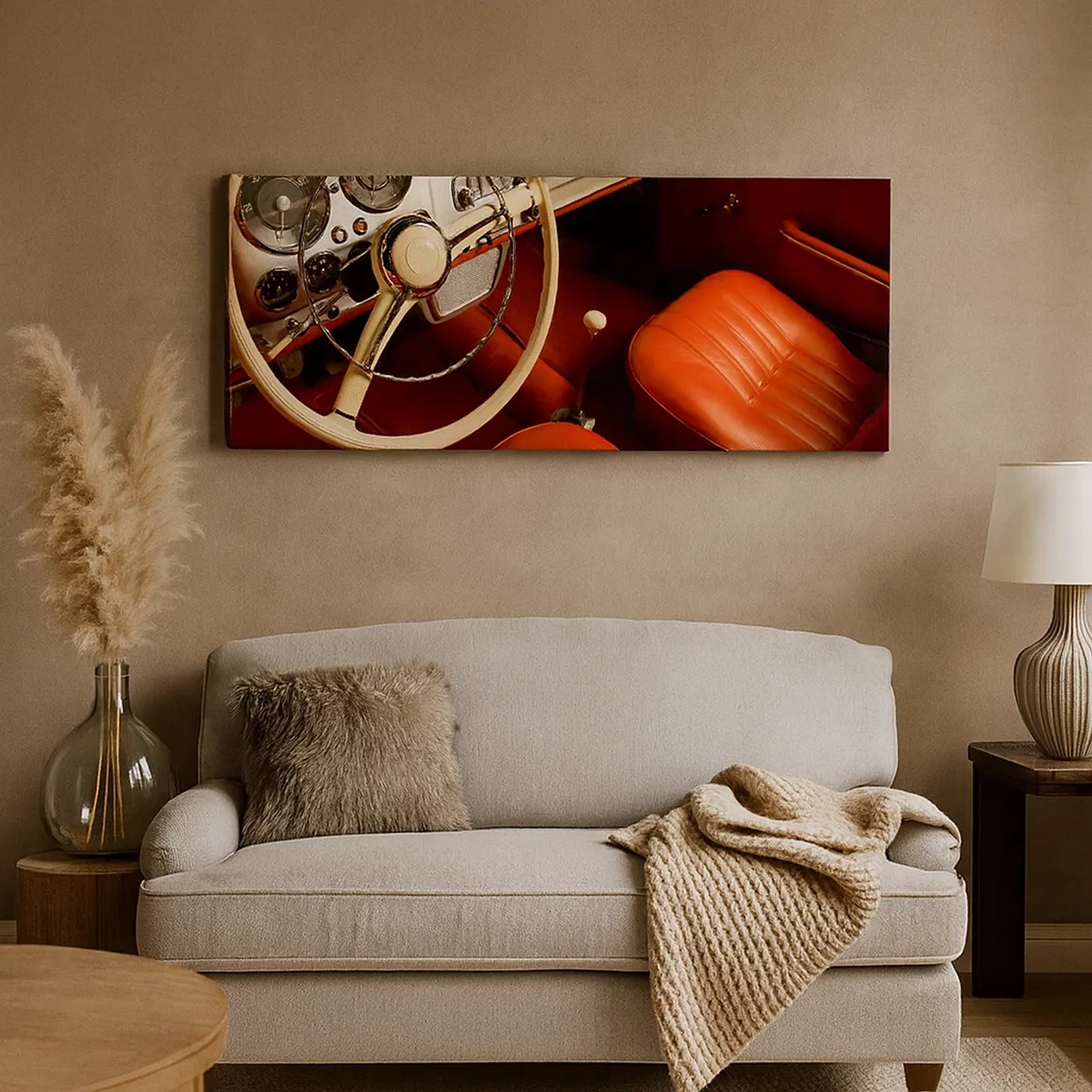 Bild auf Leinwand - Leinwandbild - Luxus im Vintagestil - 30x30 cm