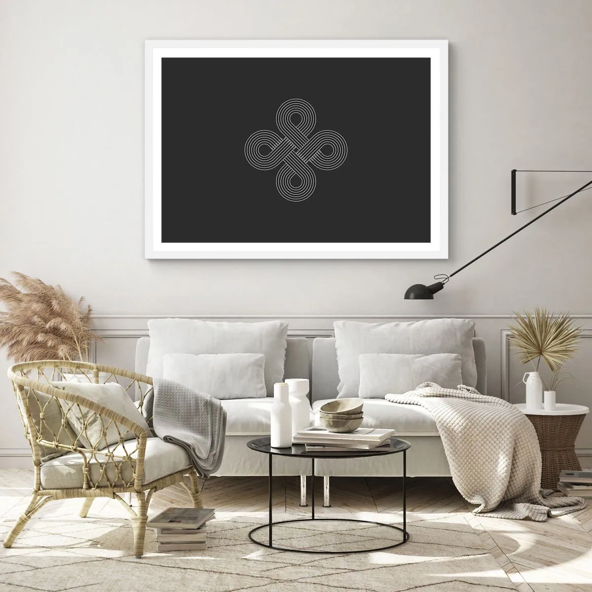 Poster in einem weißen Rahmen - Im keltischen Geist - 70x50 cm