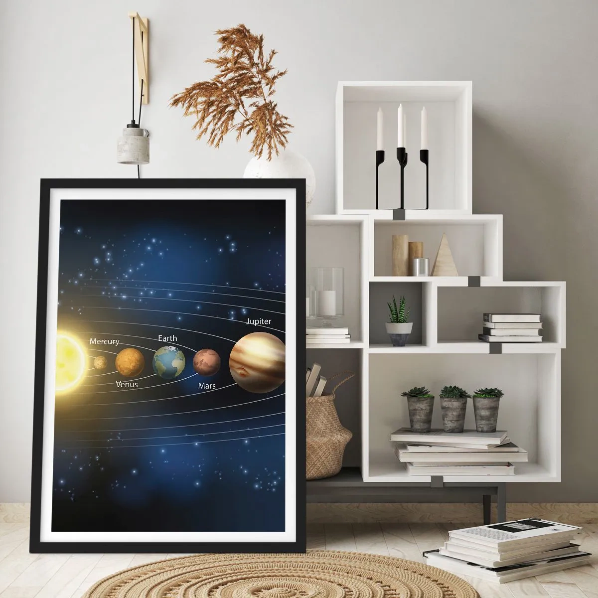 Poster in einem schwarzem Rahmen - Einer von zehn - 40x50 cm