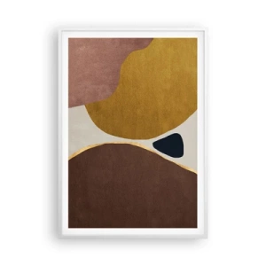 Poster in einem weißen Rahmen - Abstraktion – ein Ort im Raum - 70x100 cm
