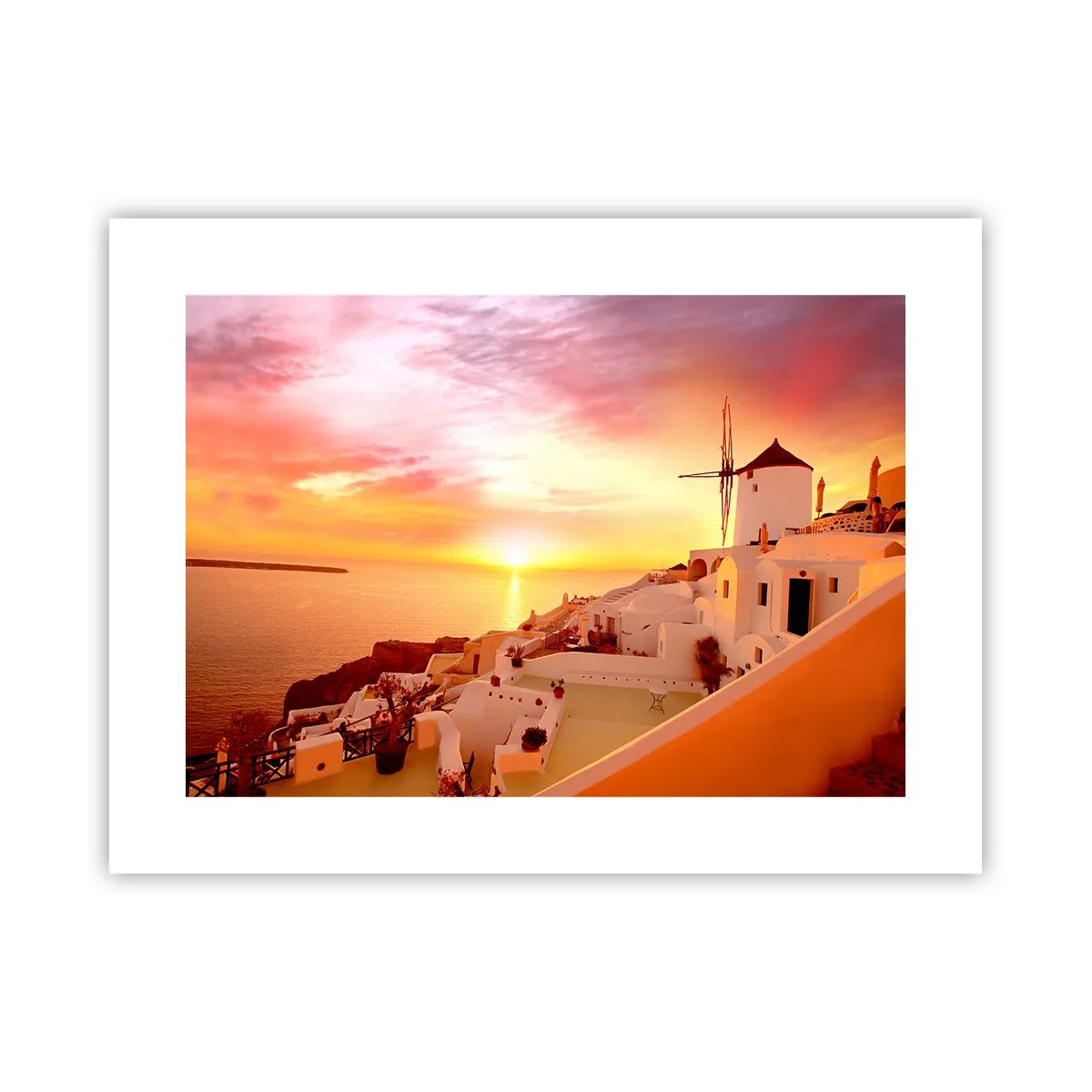 Poster - In Weiß und Gold schmelzen - 40x30 cm