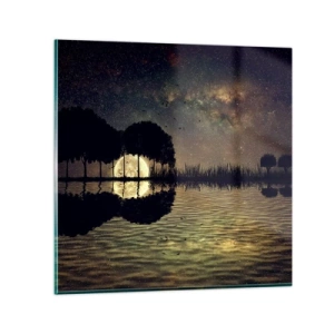 Glasbild - Bild auf glas - Nacht am Ende der Welt - 30x30 cm