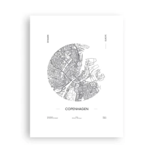 Poster - Anatomie von Kopenhagen - 30x40 cm