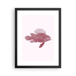 Poster in einem schwarzem Rahmen - Bewohner exotischer Gewässer - 30x40 cm