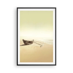 Poster in einem schwarzem Rahmen - Erinnerung an die Südsee - 61x91 cm