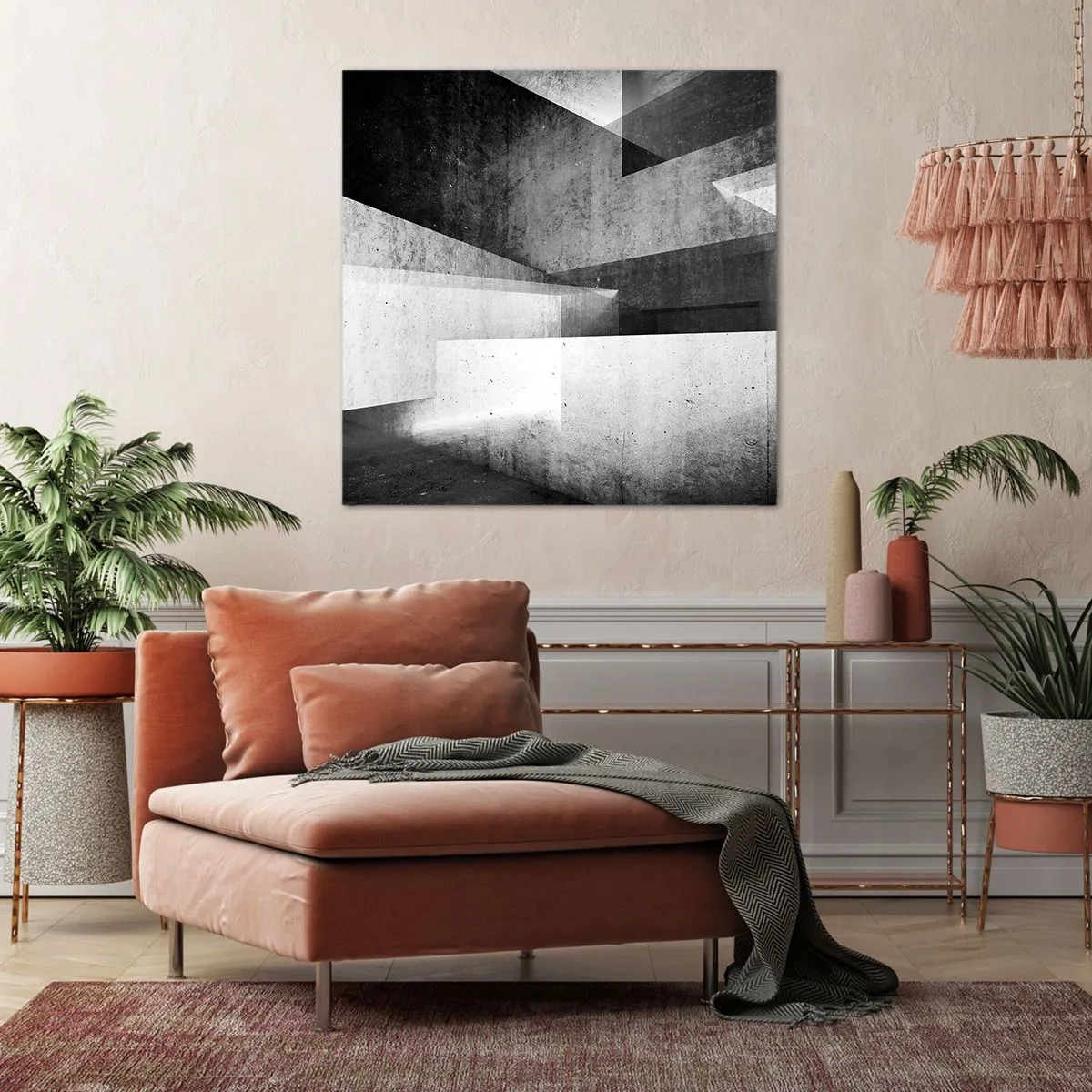 Bild auf Leinwand - Leinwandbild - Die Raumstruktur - 70x70 cm