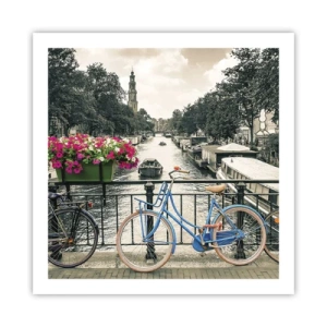 Poster - Die Farben der Amsterdamer Straße - 60x60 cm