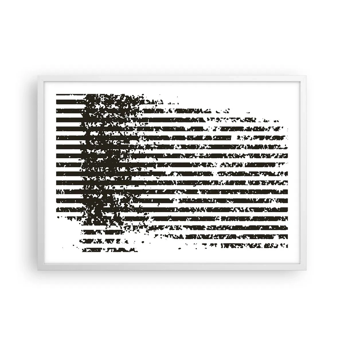 Poster in einem weißen Rahmen - Rhythmus und Rauschen - 70x50 cm