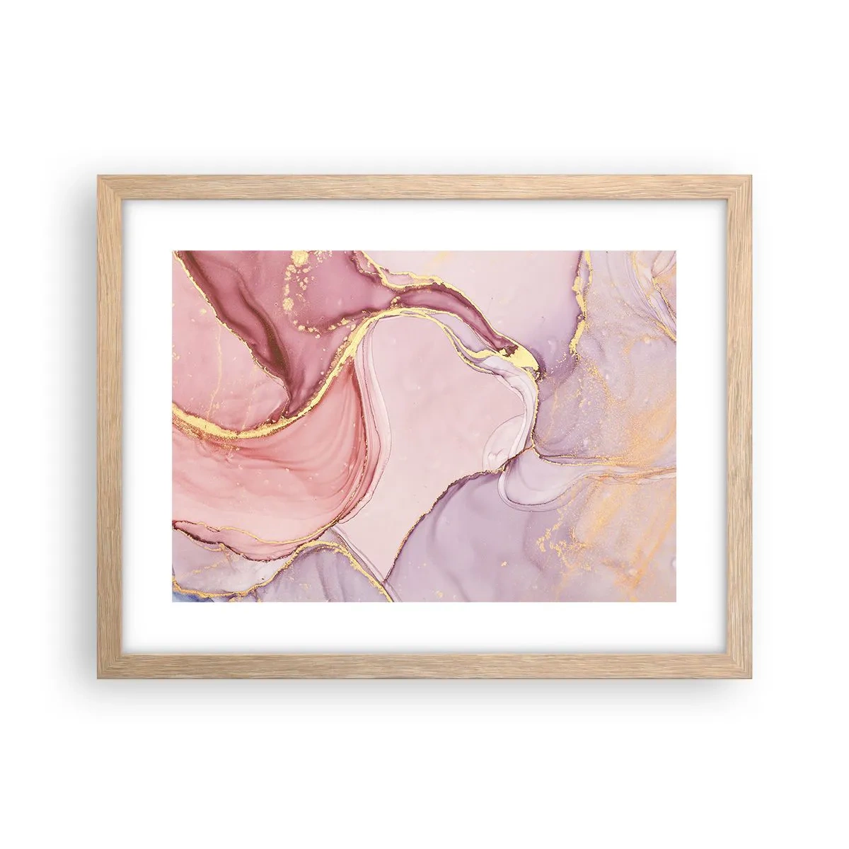 Poster in einem Rahmen aus heller Eiche - Eine Liebkosung der Farben - 40x30 cm