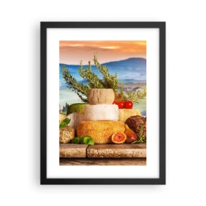 Poster in einem schwarzem Rahmen - Die italienische Lebensfreude - 30x40 cm