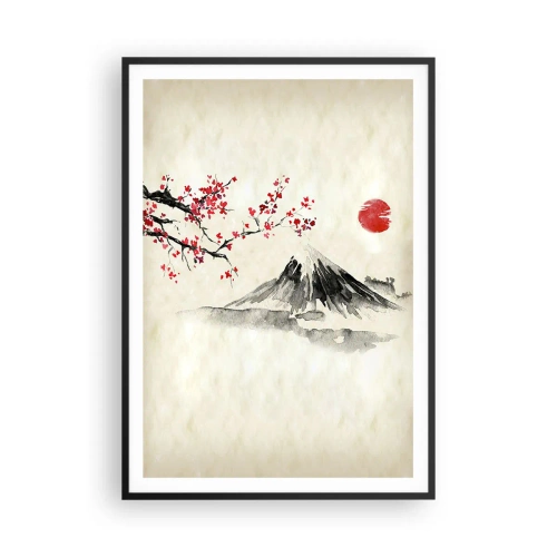 Poster in einem schwarzem Rahmen - Liebe Japan - 70x100 cm