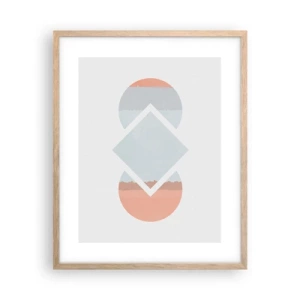 Poster in einem Rahmen aus heller Eiche - Die Situation ist klar - 40x50 cm