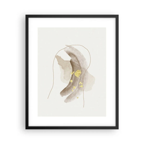 Poster in einem schwarzem Rahmen - Im Weltraum begegnet - 40x50 cm