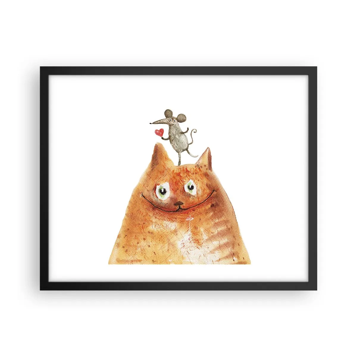 Poster in einem schwarzem Rahmen - Paradoxien der Liebe - 50x40 cm