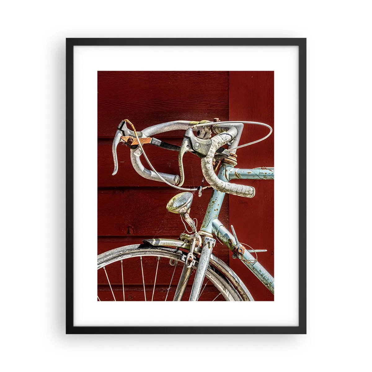 Poster in einem schwarzem Rahmen - Geschaffen um zu siegen - 40x50 cm