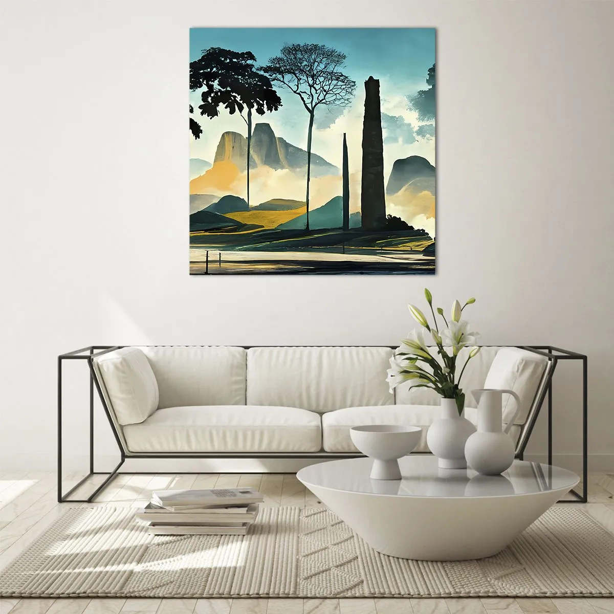 Glasbild - Bild auf glas - Immer höher und höher - 60x60 cm