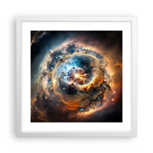 Poster in einem weißen Rahmen - Anfang - 40x40 cm