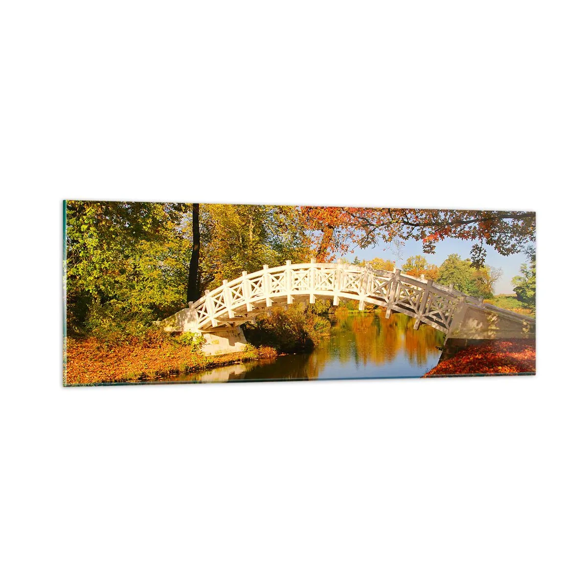 Glasbild - Bild auf glas - Auf der weißen Seufzerbrücke - 90x30 cm