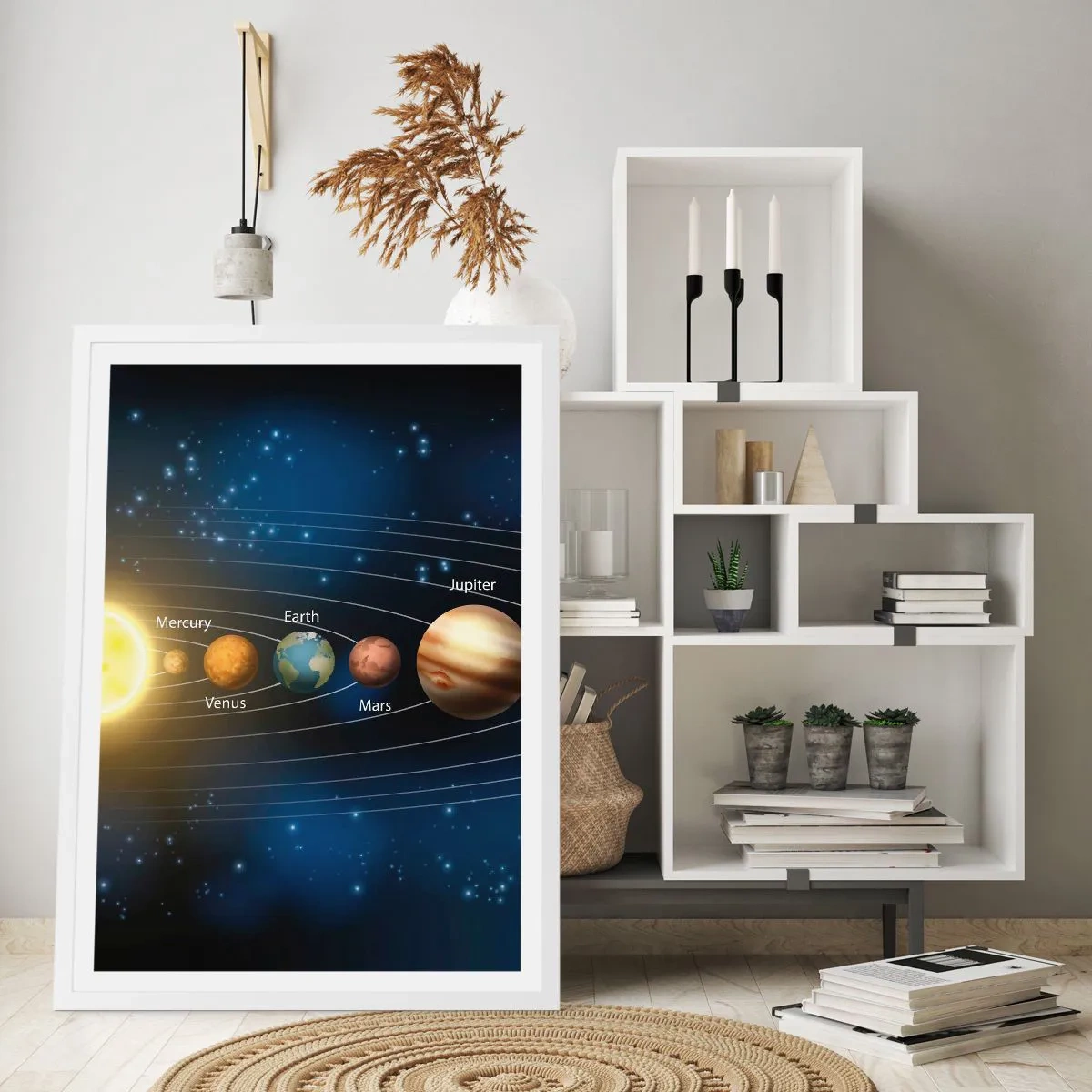 Poster in einem weißen Rahmen - Einer von zehn - 30x40 cm