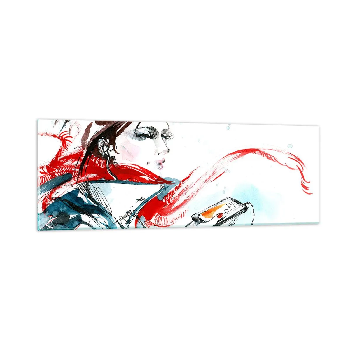 Glasbild - Bild auf glas - Mit mir stimmt was nicht - 90x30 cm