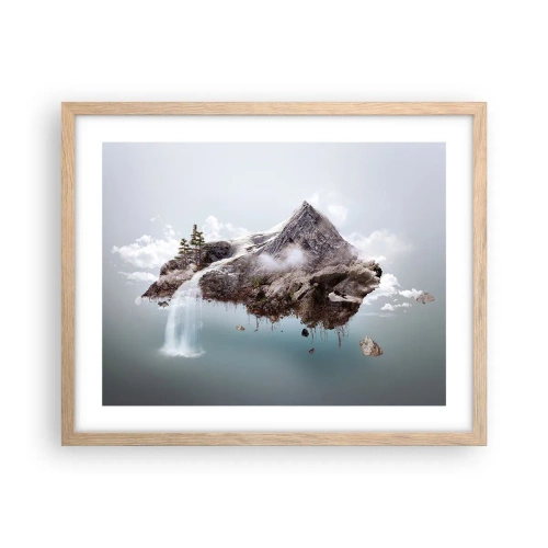 Poster in einem Rahmen aus heller Eiche - Mit dem Auge eines Surrealisten - 50x40 cm