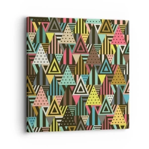 Bild auf Leinwand - Leinwandbild - Im Rhythmus auf drei - 40x40 cm