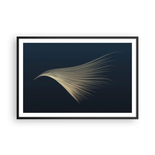 Poster in einem schwarzem Rahmen - Wie das Haar eines Engels - 91x61 cm