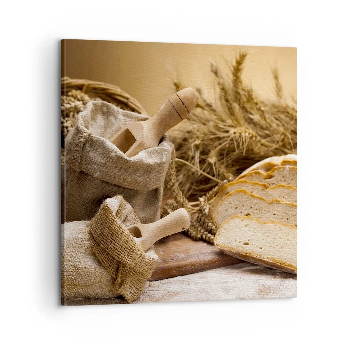 Bild auf Leinwand - Leinwandbild - Wie mit einem Messer geschnitten - 60x60 cm