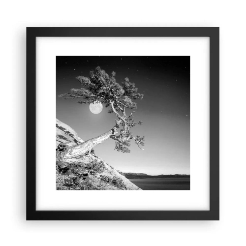 Poster in einem schwarzem Rahmen - Siegreiche Kämpferin - 30x30 cm