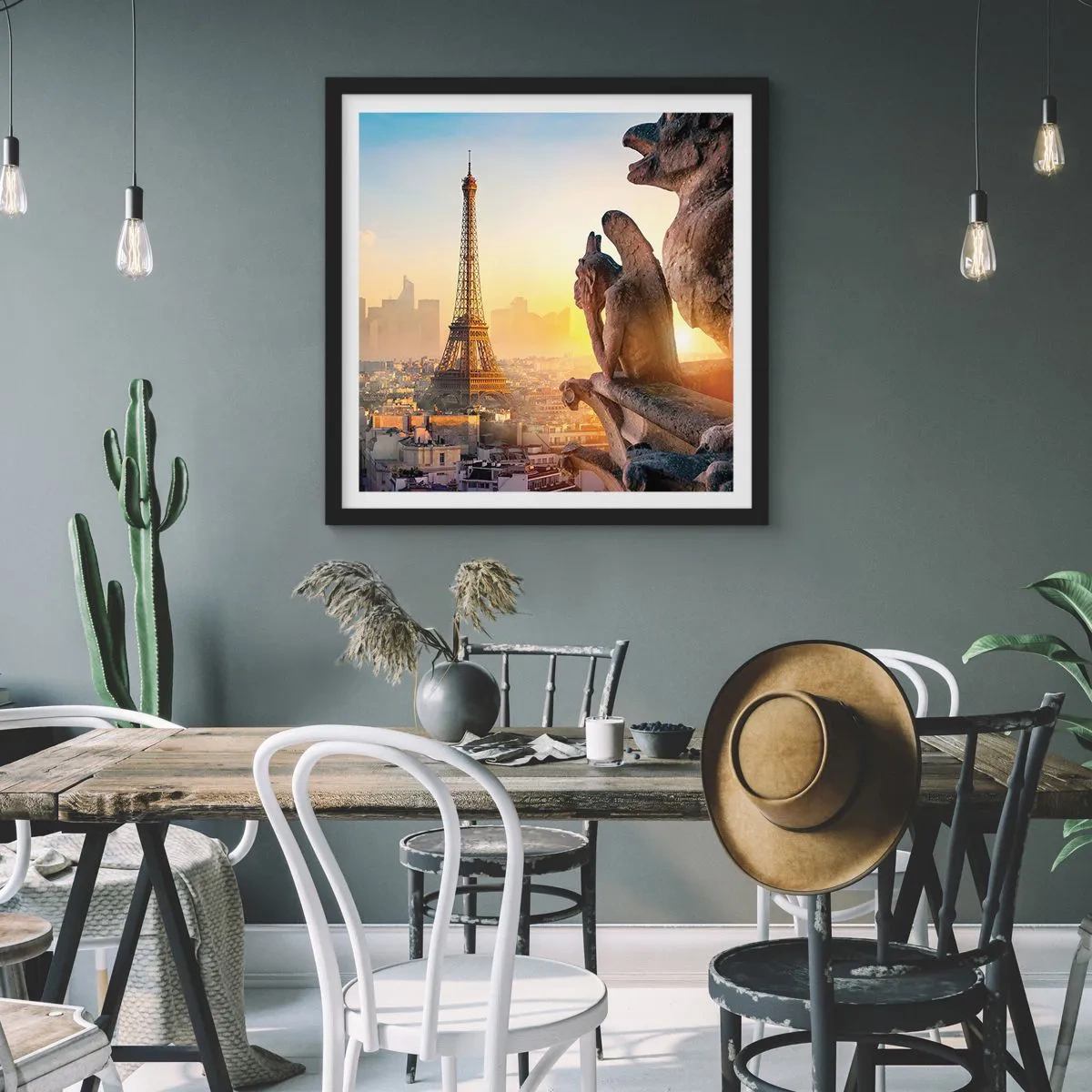 Poster in einem schwarzem Rahmen - Vieles hat sich geändert ... - 30x30 cm