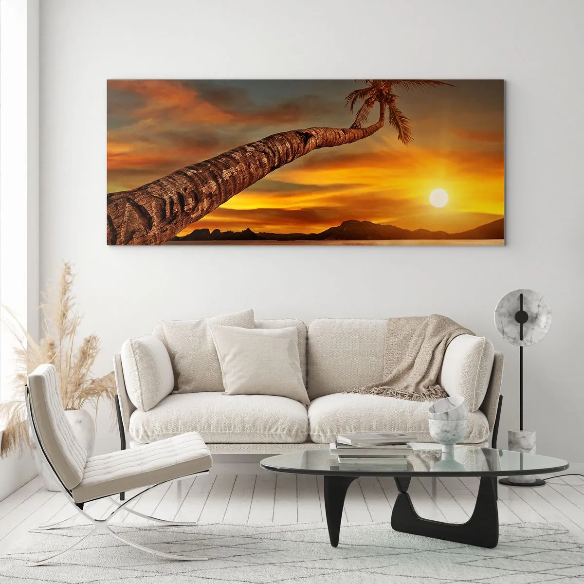 Glasbild - Bild auf glas - Exotischer Urlaub, karibisches Abenteuer - 90x30 cm