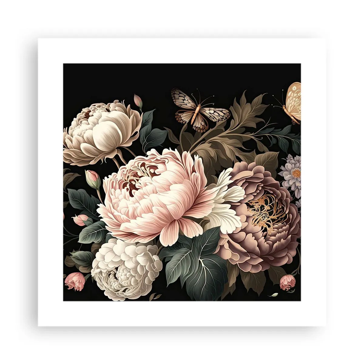 Poster - Im Barockstil - 40x40 cm
