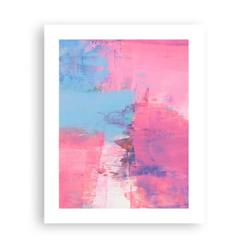 Poster - Rosa, Blau und eine Prise Licht - 40x50 cm