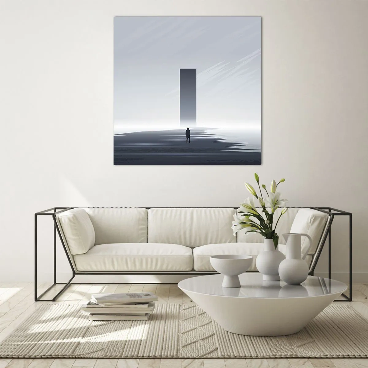 Glasbild - Bild auf glas - Chance oder Bedrohung? - 30x30 cm