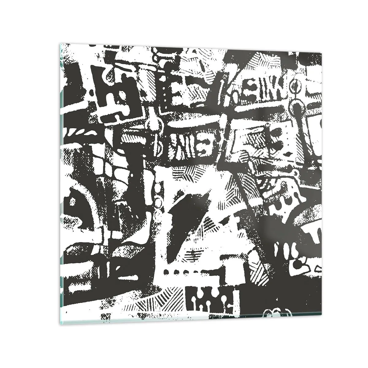 Glasbild - Bild auf glas - Ordnung oder Chaos? - 50x50 cm