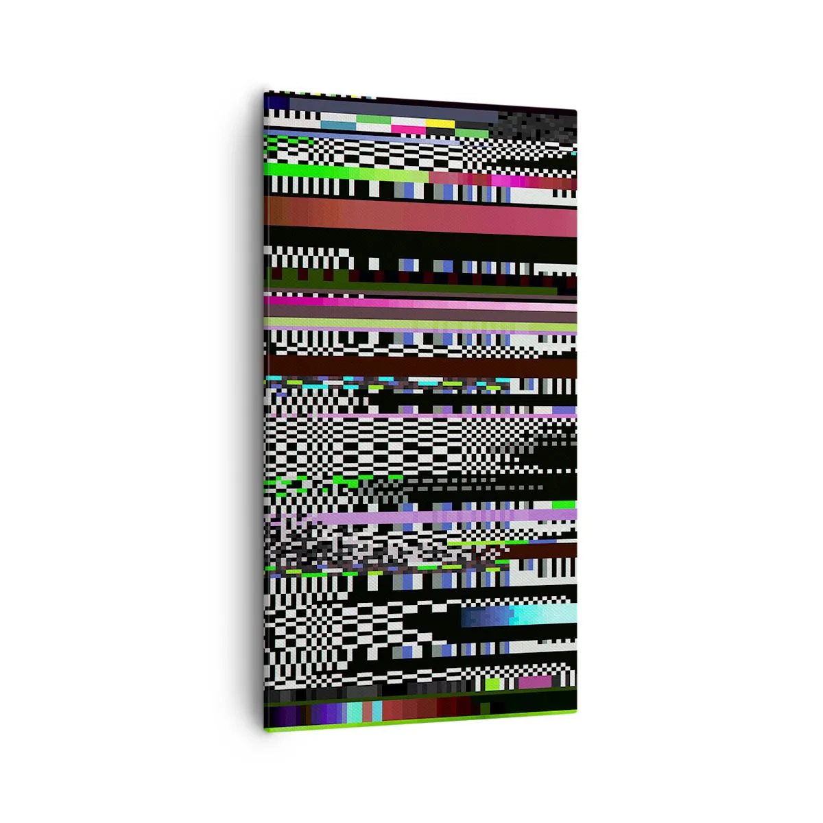 Bild auf Leinwand - Leinwandbild - Das Kontrollbild der Realität - 55x100 cm