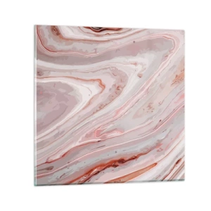Glasbild - Bild auf glas - Rosa Flüssigkeit - 30x30 cm